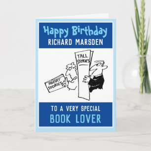 Tarjeta Feliz cumpleaños a un amante del libro
