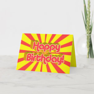 Tarjeta ¡Feliz cumpleaños a un Chica Groovy!