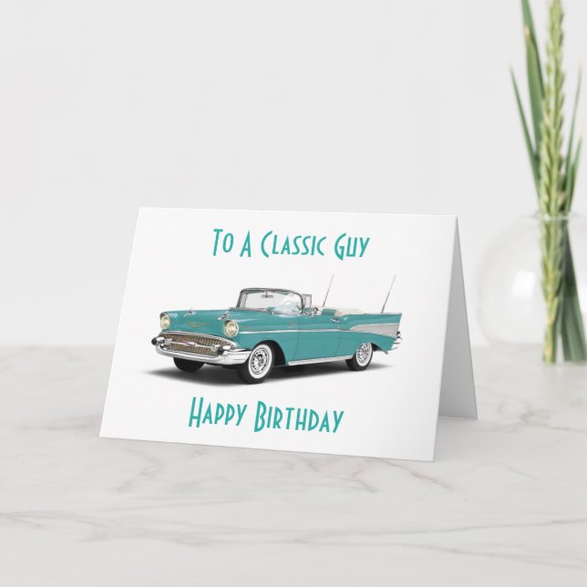 TARJETA **FELIZ CUMPLEAÑOS** A UN ***CLÁSICO*** (Anverso)