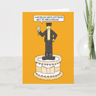 Tarjeta Feliz cumpleaños a un holandés gay en un Personali