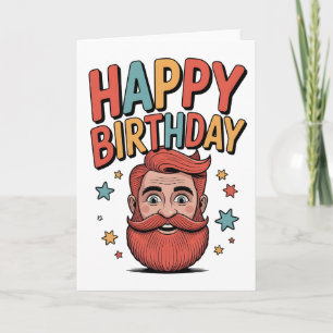 Tarjeta Feliz cumpleaños a un hombre con una excelente bar
