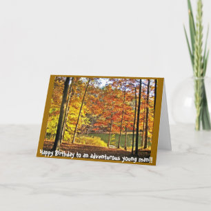 Tarjeta Feliz cumpleaños a un joven atrevido...