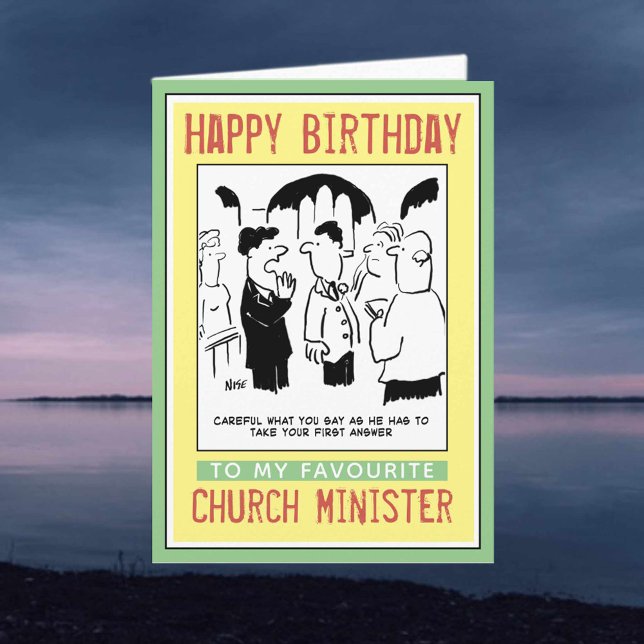 Tarjeta Feliz cumpleaños a un ministro o sacerdote de la i (Subido por el creador)
