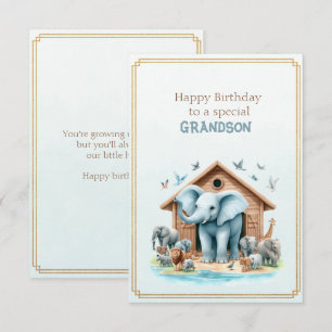 Tarjeta Feliz Cumpleaños a un Nieto Especial