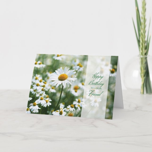 Tarjeta Feliz cumpleaños a un querido amigo (Anverso)