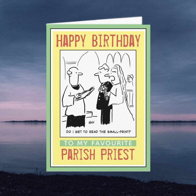 Tarjeta Feliz cumpleaños a un sacerdote vicario o parroqui (Subido por el creador)