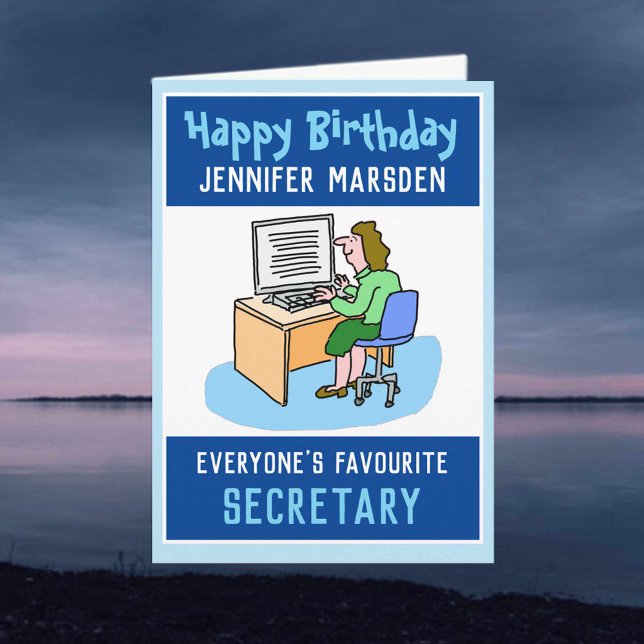 Tarjeta Feliz cumpleaños a un secretario (Subido por el creador)