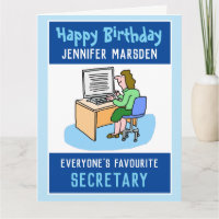 Feliz cumpleaños a un secretario