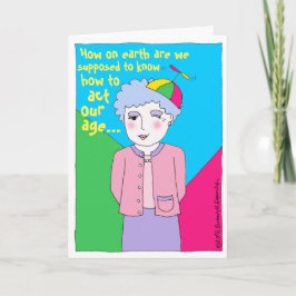 Tarjeta Feliz cumpleaños a un viejo amigo que es joven de 