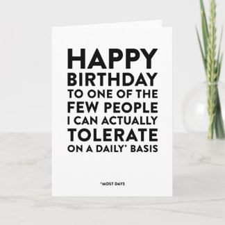 Tarjeta Feliz cumpleaños a una de las pocas personas que t