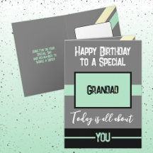 Feliz cumpleaños a una menta gris especial de gran
