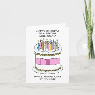 Tarjeta Feliz cumpleaños a una novia ausente en la univers