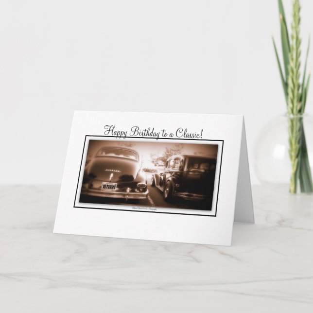 Tarjeta Feliz cumpleaños a una obra clásica (Anverso)