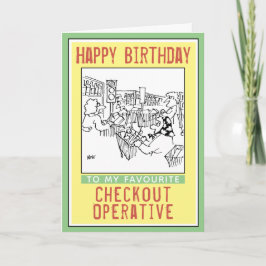 Tarjeta Feliz cumpleaños a una operación de despido.