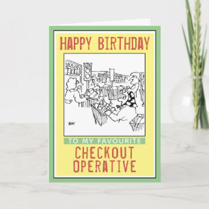 Tarjeta Feliz cumpleaños a una operación de despido.