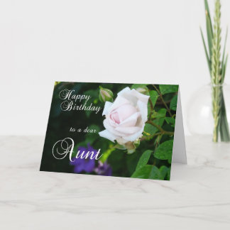 Tarjeta Feliz cumpleaños a una querida tía Rosa