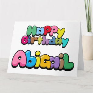 Tarjeta Feliz cumpleaños Abigail