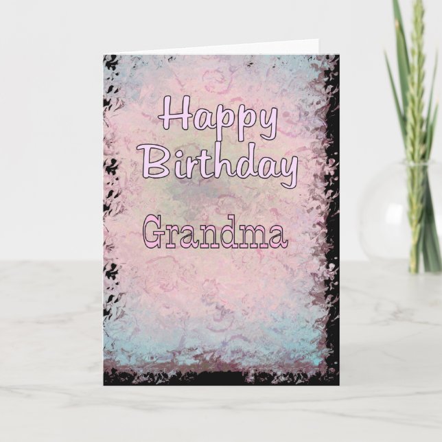 Tarjeta Feliz cumpleaños, abuela (Anverso)