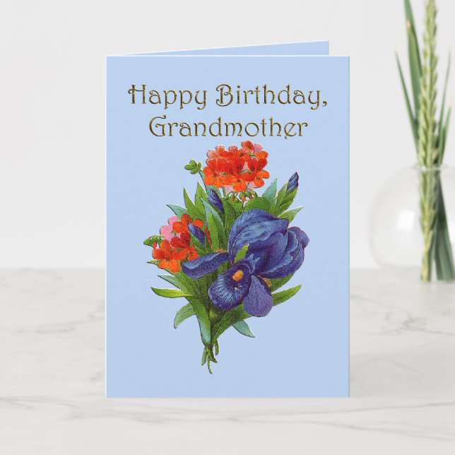 Tarjeta Feliz cumpleaños, abuela (Anverso)