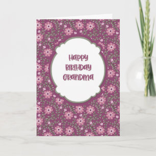 Tarjeta Feliz Cumpleaños Abuela