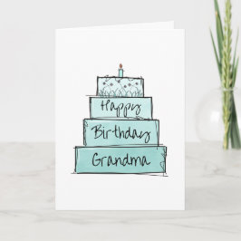 Tarjeta Feliz cumpleaños abuela