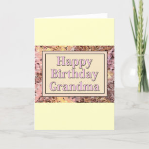 Tarjeta Feliz cumpleaños, abuela