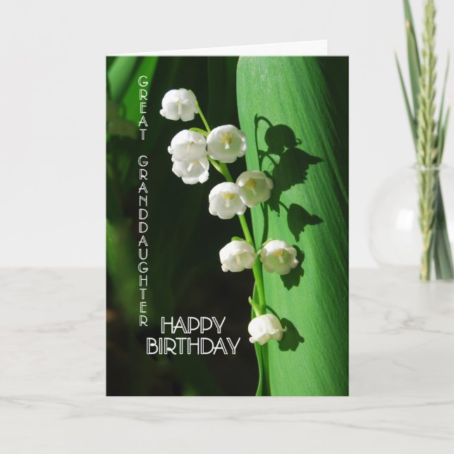 Tarjeta Feliz cumpleaños, abuela Lily (Anverso)