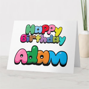 Tarjeta Feliz cumpleaños Adam