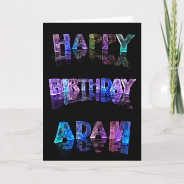 Tarjeta Feliz cumpleaños Adam Card (Anverso)