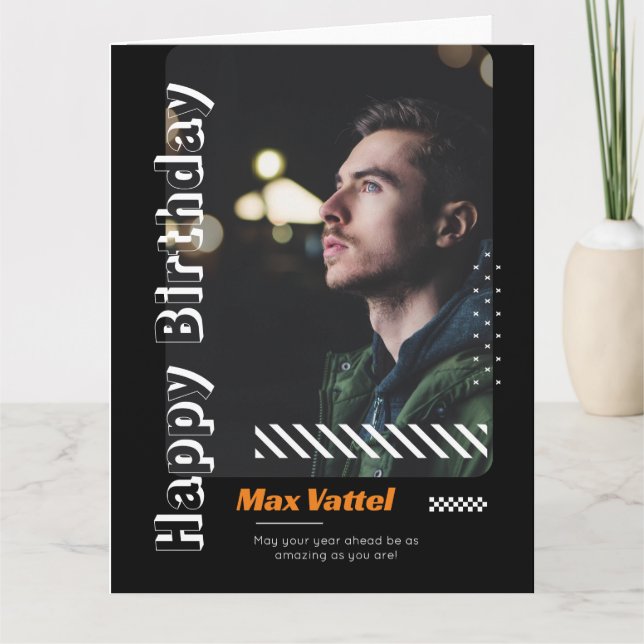 Tarjeta Feliz Cumpleaños Adulto personaliza el saludo (Anverso)