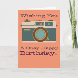 Tarjeta Feliz cumpleaños al amante de la fotografía