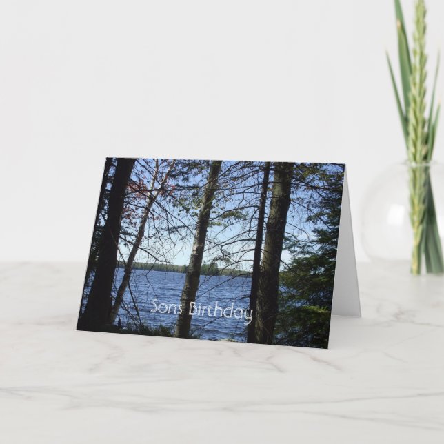 Tarjeta Feliz cumpleaños al árbol de Son-Water (Anverso)