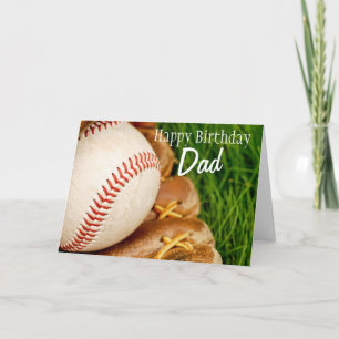 Tarjeta Feliz cumpleaños al béisbol con Mitt