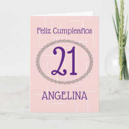 Tarjeta Feliz cumpleaños al español
