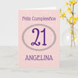 Tarjeta Feliz cumpleaños al español