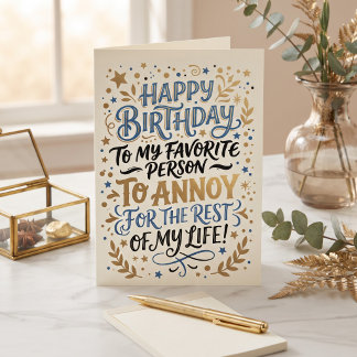 Tarjeta Feliz cumpleaños al esposo | Humor divertido de ma