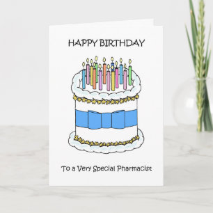 Tarjeta Feliz Cumpleaños al Farmacéutico