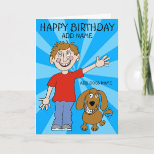 Tarjeta Feliz cumpleaños al hombre y al mejor amigo