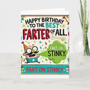 Tarjeta Feliz cumpleaños al mejor adiós de todos