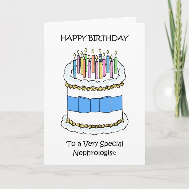 Tarjeta Feliz Cumpleaños al Nefrólogo (Anverso)