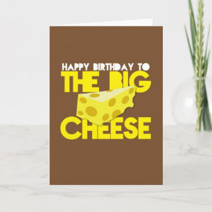 Tarjeta Feliz cumpleaños al QUESO GRANDE