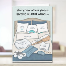 Feliz Cumpleaños Almohada Divertida para Envejecer
