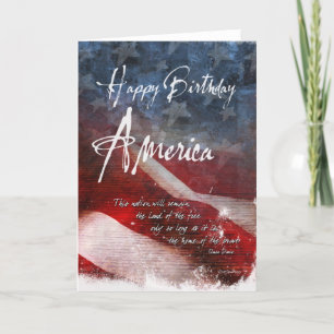 Tarjeta Feliz cumpleaños América-e