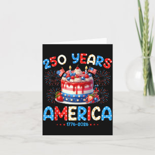 Tarjeta Feliz Cumpleaños América EE. UU. 250 Años Mujeres
