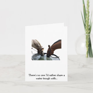 Tarjeta Feliz cumpleaños, amigo del caballo