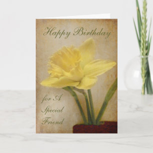 Tarjeta Feliz cumpleaños, amigo especial