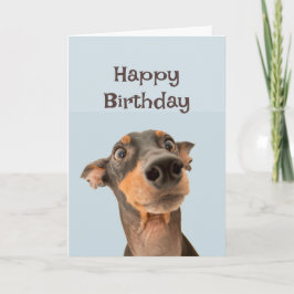 Tarjeta Feliz cumpleaños amigo gracioso perro viejo gruñón