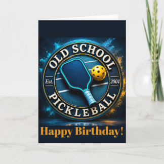 Tarjeta Feliz cumpleaños amigo mío de Pickleball.