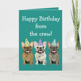 Tarjeta Feliz cumpleaños - Amigos de Bulldog Francés