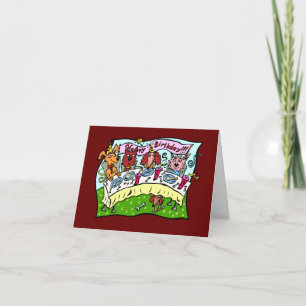 Tarjeta Feliz cumpleaños: Amigos del perrito